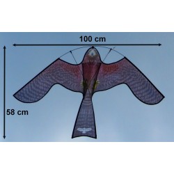 Cerf-volant effaroucheur - FlyTrac® - 100*50 VISUEL RAPACE