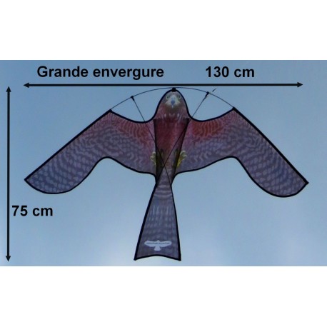 Cerf-volant effaroucheur - FlyTrac® - 100*50 NOIR Cerf-volant effaroucheur - FlyTrac® - 100*50 NOIR