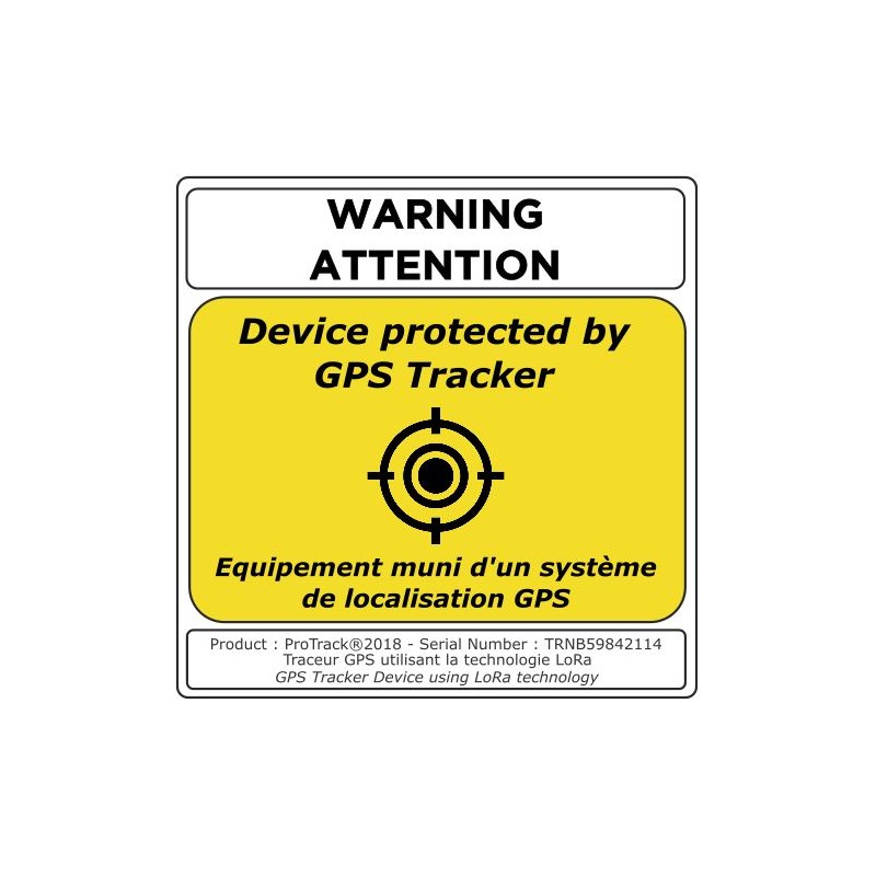 gps tracker bike sticker