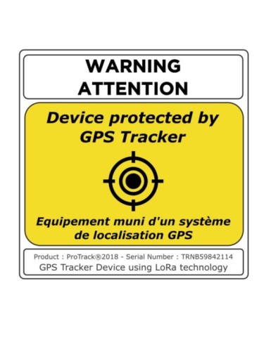 Autocollant traceur GPS