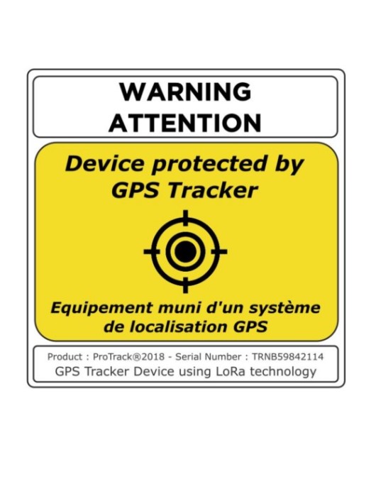 GPS Tracker sticker